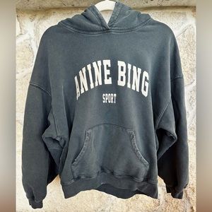 Anine Bing Sport Black Sweatshirt Size Small